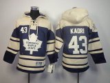 Toronto Maple Leafs Nazem Kadri #43 blue kid NHL Hooded Sweatshirt