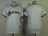 Seattle Mariners blank White throwback MLB Jerseys