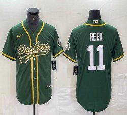 Green Bay Packers #11 Jayden Reed Nike Green baseball jerseys Joint name-BD