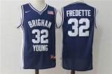 Brigham Young Cougars 32 Jimmer Fredette blue College basketball Jerseys