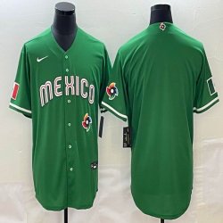 2023 World Cup Mexico blank green majestic baseball jerseys 15