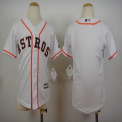 Youth Houston Astros blank white MLB baseball Jerseys