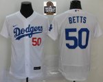 Los Angeles Dodgers Mookie Betts Nike white 2020 Away Official Authentic Player Jersey