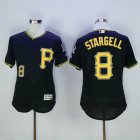 Pittsburgh Pirates #8 Willie Stargell black Flexbase Authentic Collection Jersey-SG