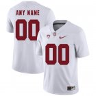 Custom Stanford Cardinals white college football Limited Jersey 01