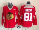 2015 reebok Chicago Blackhawks #81 Marian Hossa Red ice hockey jersey