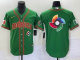 2023 World Cup Mexico blank green majestic baseball jerseys 28