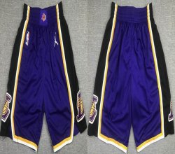 Jordan logo Los Angeless Lakers purple Black nba shorts -XD