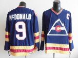 Colorado Avalanche 9 McDONALD blue NHL Jersey