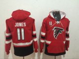 Atlanta Falcons #11 Julio Jones red nfl Hooded Sweatshirt