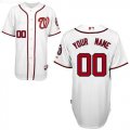 custom Washington Nationals white jersey