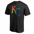 Men's Kansas City Royals Fanatics Branded Pride Black T-Shirt