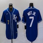 Nike Kansas City Royals #7 Bobby Witt Jr. white majestic baseball jerseys -BD 06