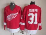 Detroit Red Wings #31 Curtis Joseph red Throwback CCM Jerseys