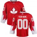 Customized Canada 2016 World Cup red Hockey jerseys