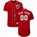 custom Washington Nationals red majestic baseball jersey