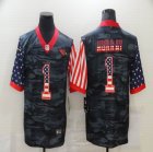 Arizona Cardinals #1 Kyler Murray black camo usa flag Color Rush Limited Jersey-BD