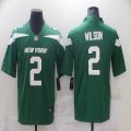 Nike New York Jets #2 Zach Wilson Green Color Rush Limited Jersey-BD