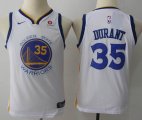 Youth Nike Golden State Warriors #35 Kevin Durant white NBA Basketball Jersey-MHD