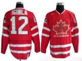 canada olympic team #12 Jarome Iginla Red nhl Jersey