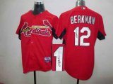 St.Louis Cardinals 12 BERKMAN red mlb signature jerseys