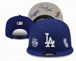 2023 Los Angeles Dodgers blue MLB Snapback Hats-YD 01