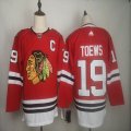 Adidas Chicago Blackhawks #19 Jonathan Toews red hockey jersey-fh