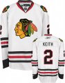 DUNCAN KEITH jersey 2# White Chicago Blackhawks jersey