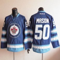 Chris Mason Jersey 50 Blue Winnipeg Jets Jersey