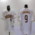 Nike San Diego Padres #9 Jake Cronenworth white MLB baseball jerseys-BD 02