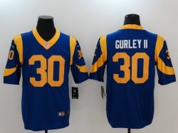 Nike Rams #30 Todd Gurley II Blue Gold Color Rush Limited Jersey