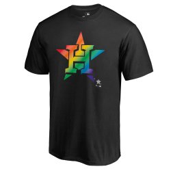 Men\'s Houston Astros Fanatics Branded Pride Black T-Shirt