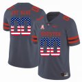 Custom Houston Cougars gray limited college football jersey