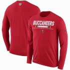 Men's Tampa Bay Buccaneers Nike Red Sideline Legend Staff Performance Long Sleeve T-Shirt