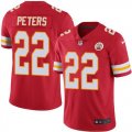 Nike Kansas City Chiefs 22# Marcus Peters red Color Rush Limited Jerseys