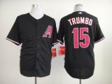 Arizona Diamondbacks Mark Trumbo 15 black mlb jersey