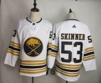 Adidas Buffalo Sabres #53 Jeff Skinner White NHL hockey Jerseys 50th Anniversary Edition