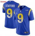 Women Nike Rams Matthew Stafford #9 blue Color Rush Limited Jersey