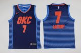 Nike Oklahoma City Thunder #7 Carmelo Anthony blue fashion NBA Jersey-LT