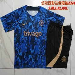 2023-2024 Chelsea club blue black soccer Training clothes D934