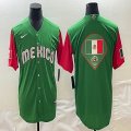 2023 World Cup Mexico blank green majestic baseball jerseys 16