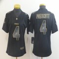 Women Nike Cowboys #4 Dak Prescott black gold Color Rush Limited Jersey