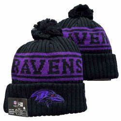 2024 Baltimore Ravens black purple NFL Sports Cuffed Knit Hats