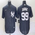 Nike New York Yankees #99 Aaron Judge black throwback majestic baseball Jersey