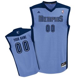 Memphis Grizzlies Custom Lt blue Alternate Jersey for sale