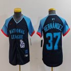 Youth National League Teoscar Hernandez Nike Navy 2024 MLB All-Star Game Limited Player Jersey 02