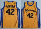 Bodboy Biggie #42 Howard yellow Movie basketball jersey