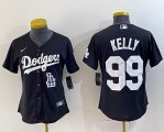 Youth Los Angeles Dodgers #99 Kelly Nike black majestic baseball Jersey-BD