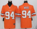 Nike Denver Broncos 94 Ware Navy Orange Color Rush Limited Jersey