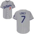 Los Angeles Dodgers James Loney Road 7# gray Jersey